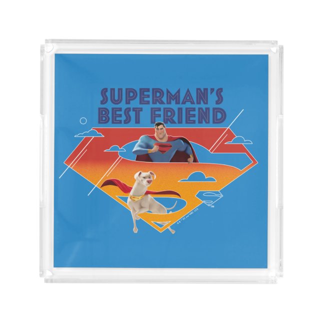 Superman's Best Friend Acrylic Tray (Front)