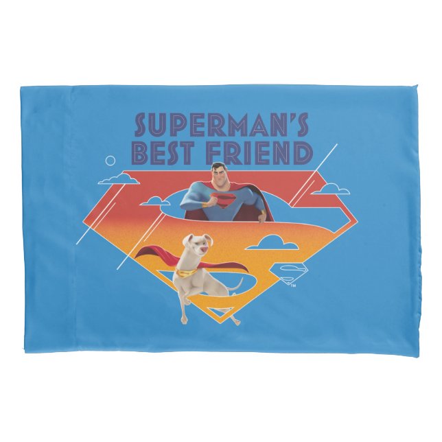 Superman's Best Friend Pillow Case (Front)