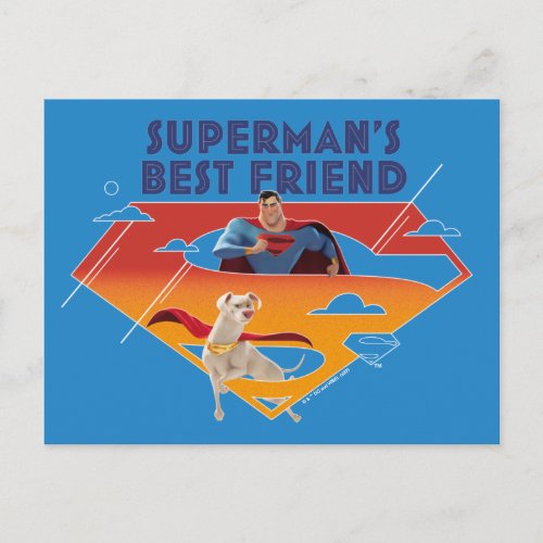 Supermans Best Friend Postcard