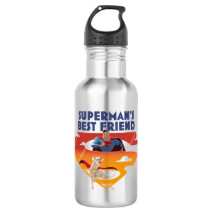 Superman's Best Friend Stainless Steel Water Bottle