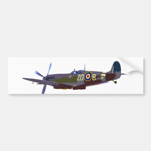 Supermarine Spitfire Bumper Sticker (Front)