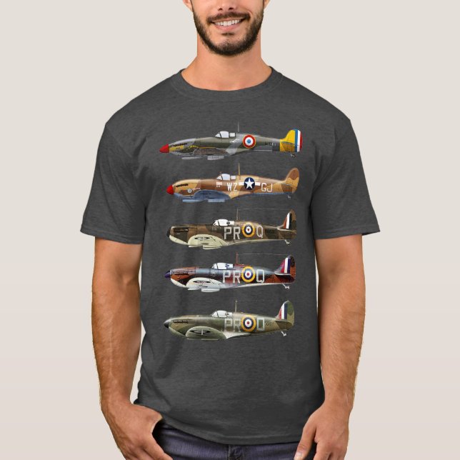 Supermarine Spitfire is a British fighter aircraft T-Shirt (Front)