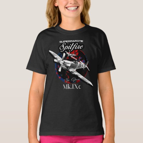 Supermarine Spitfire MKIXc WW2 Fighter Plane T_Shirt