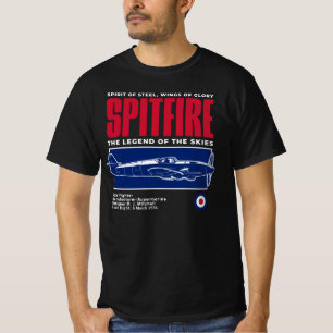 Supermarine Spitfire WW2 Plane T-Shirt