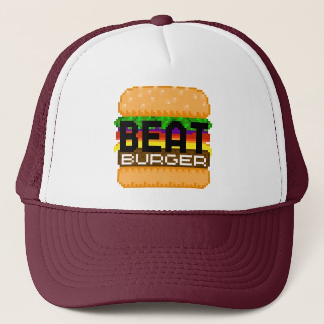 Supermarket presents BEATBURGER - Pixel Art Cap (Front)
