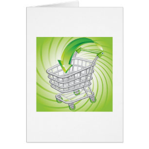 Supermarket Shopping Cart Cards