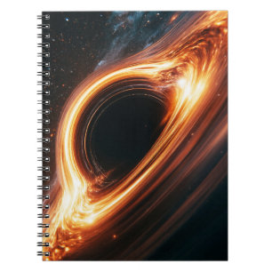Supermassive Black Hole Accretion Disk Space Art  Notebook
