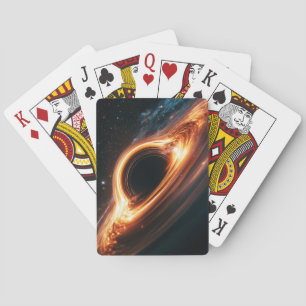 Supermassive Black Hole Accretion Disk Space Art  Poker Cards