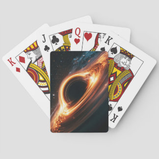 Supermassive Black Hole Accretion Disk Space Art Poker Cards