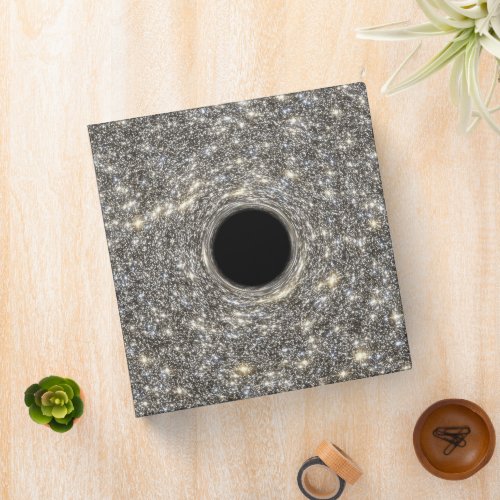 Supermassive Black Hole In The Middle Of A Galaxy 3 Ring Binder
