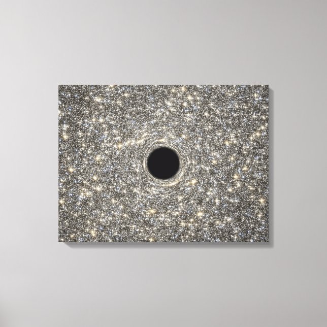 Supermassive Black Hole In The Middle Of A Galaxy. Canvas Print (Front)