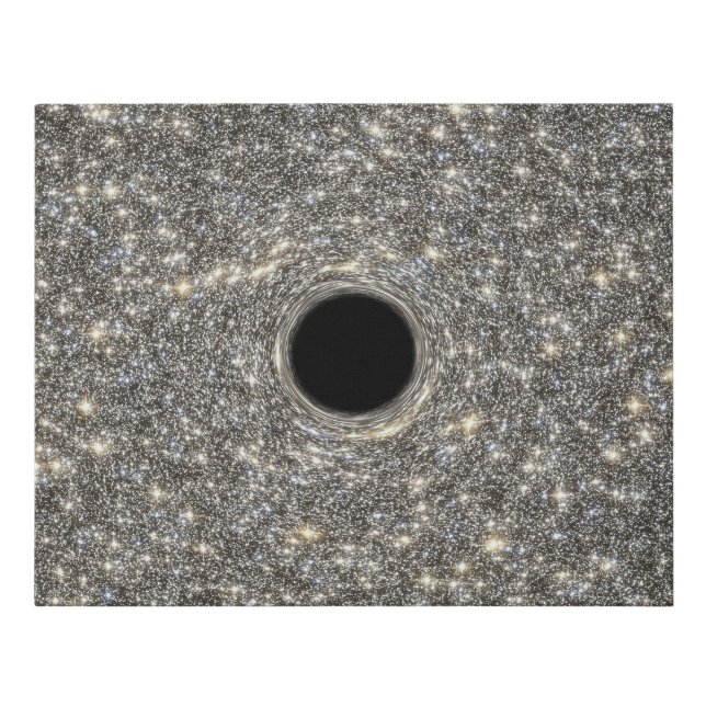 Supermassive Black Hole In The Middle Of A Galaxy. Faux Canvas Print (Front)