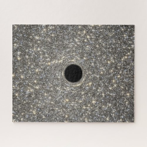 Supermassive Black Hole In The Middle Of A Galaxy Jigsaw Puzzle