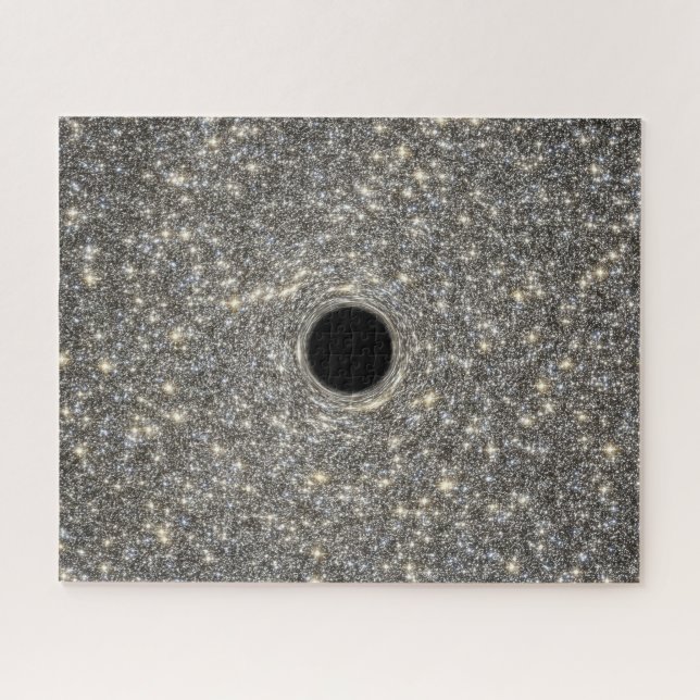 Supermassive Black Hole In The Middle Of A Galaxy. Jigsaw Puzzle (Horizontal)