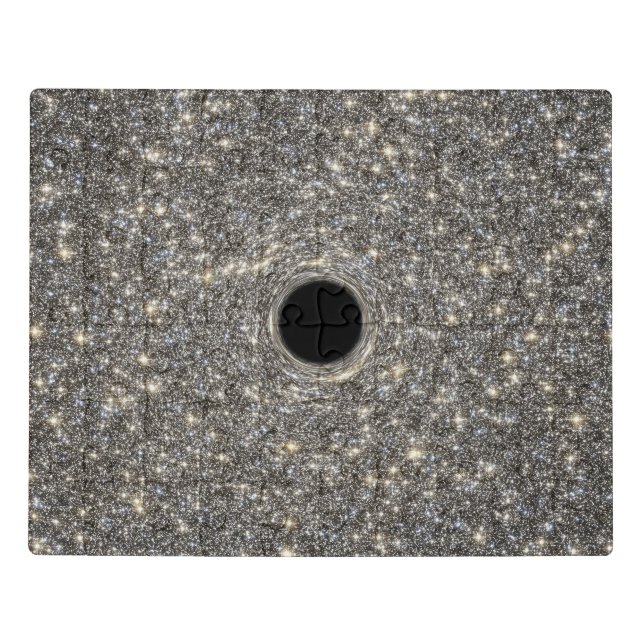 Supermassive Black Hole In The Middle Of A Galaxy. Jigsaw Puzzle (Puzzle Horizontal)