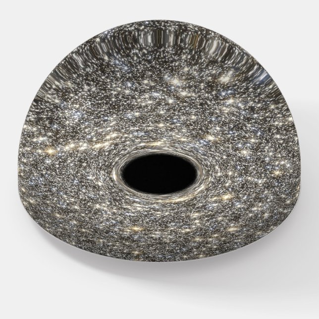 Supermassive Black Hole In The Middle Of A Galaxy. Paperweight (Angled)