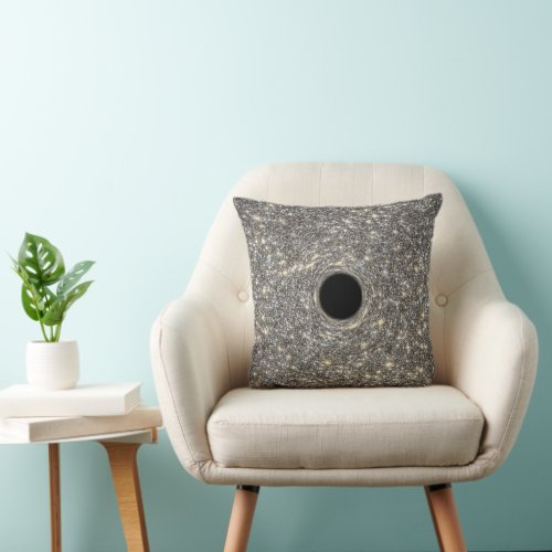 Supermassive Black Hole In The Middle Of A Galaxy Throw Pillow