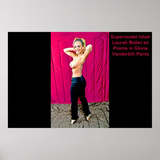 Supermodel Ishah Laurah in Gloria Vanderbilt Pants Poster (Front)