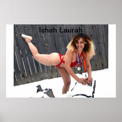 Supermodel Movie Star Athlete Medalist Ishah Laura Poster