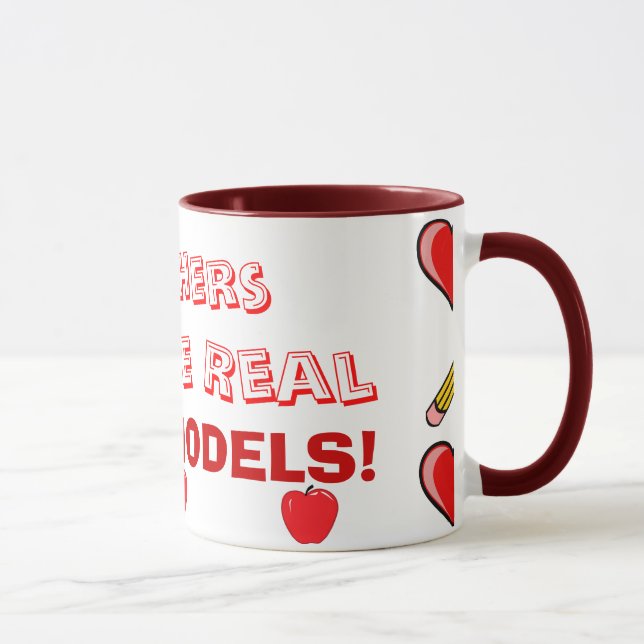 Supermodel Teachers! Mug (Right)