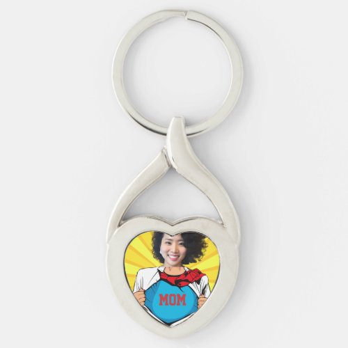 Supermom A Heros Keepsake _ Customized  Keychain