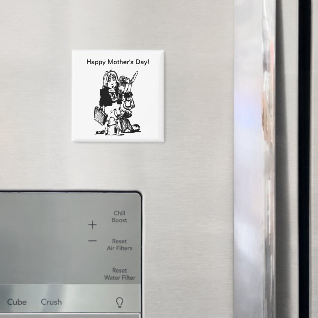 Supermom: A Mom Who Does It All Magnet (In Situ (Fridge))