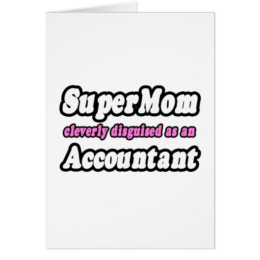 SuperMom...Accountant Cards (Front)