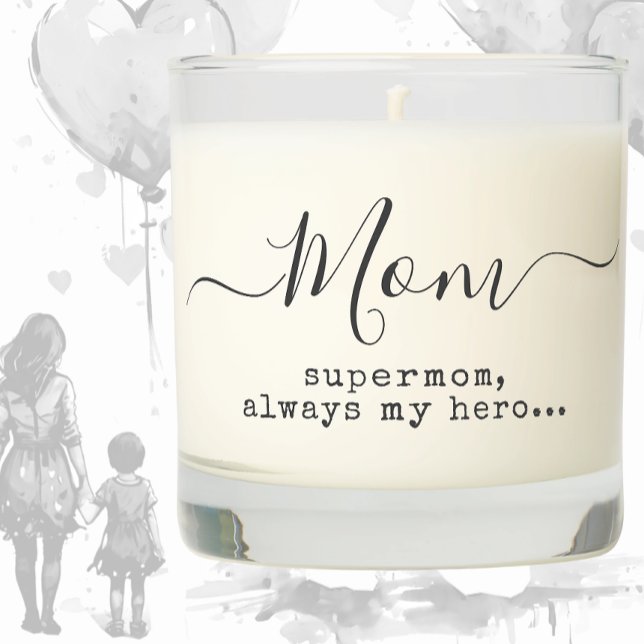 Supermom Always My Hero Scented Candle (Creator Uploaded)