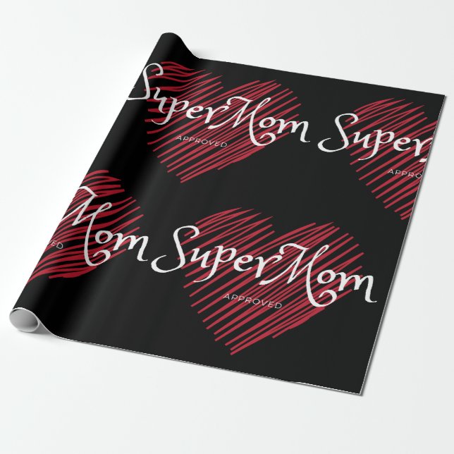 SuperMom Approved Wrapping Paper (Unrolled)