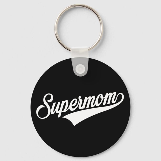 Supermom(Black) - Keychain (Front)