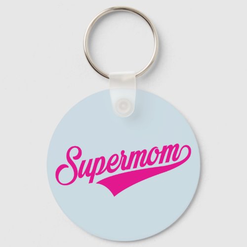 SupermomBlue _ Keychain