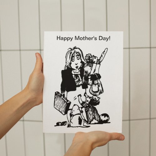 Supermom Happy Mothers Day Small Poster