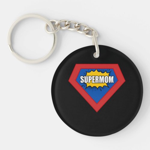 Supermom Keychain