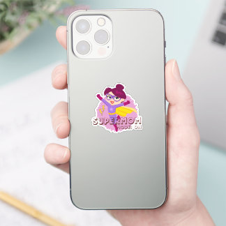 Supermom Mode: On | Hero Mom Sticker