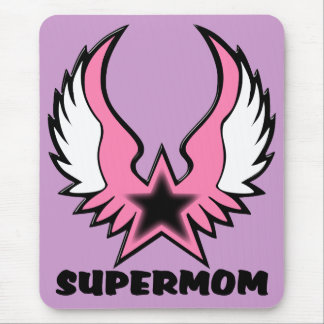 SuperMom: My mother is my super hero Mouse Pad