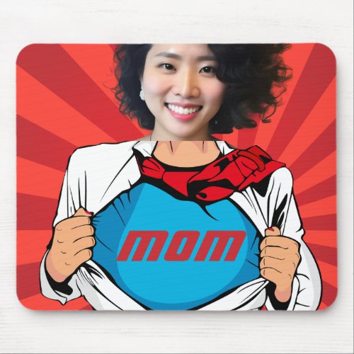 Supermom_ Name and Photo Customizable Mouse Pad