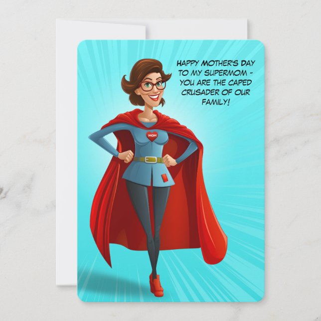Supermom of our family | Mother's Day Card (Front)