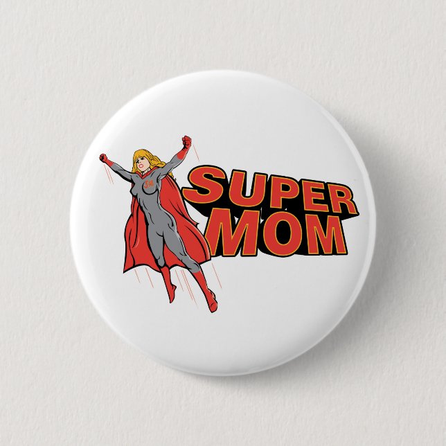 Supermom Pinback Button (Front)