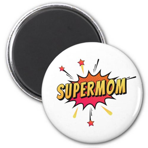 Supermom Retro Comic Pop Art  Magnet