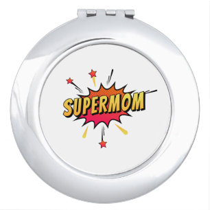 Supermom Retro Comic Pop Art Mirror