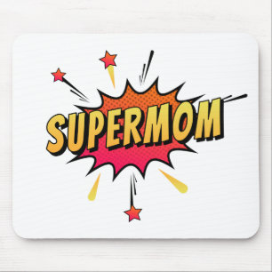 Supermom Retro Comic Pop Art   Mousepad