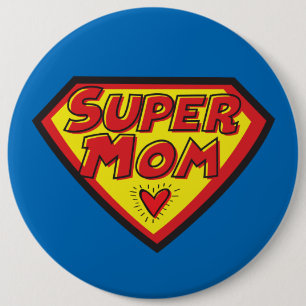 Supermom Symbol - Button