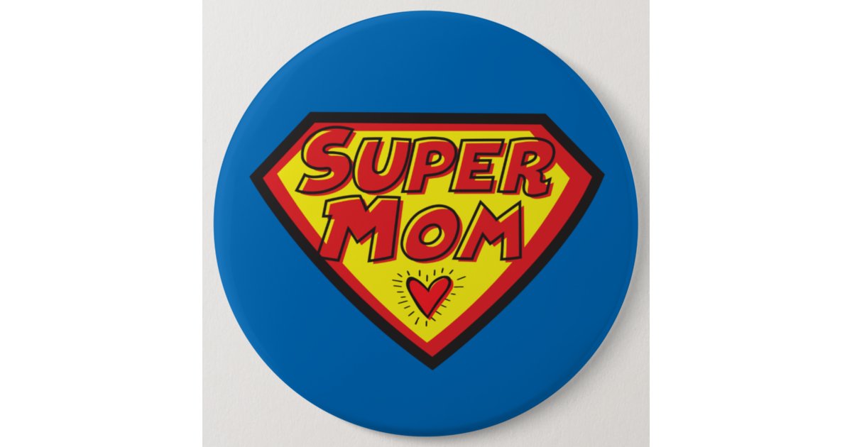 Supermom Symbol - Button | Zazzle