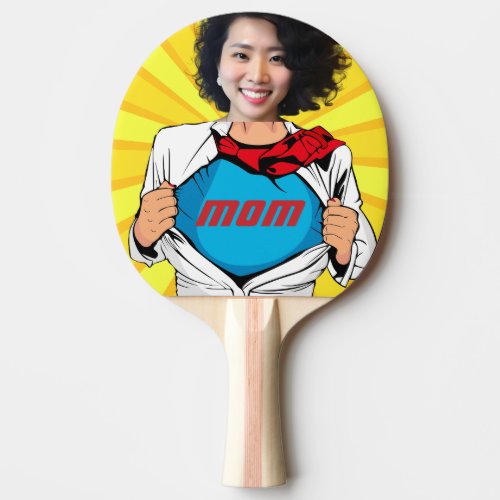 Supermom vs Superdad _ Customizable Ping Pong Paddle