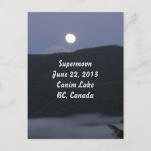 Supermoon 2013 Postcard