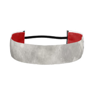 Supermoon in black sky athletic headband