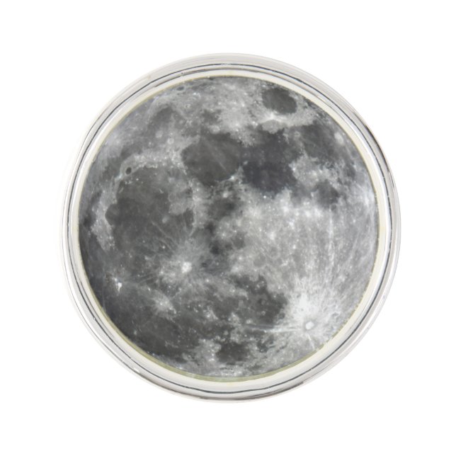 Supermoon Moon Lapel Pin (Front)