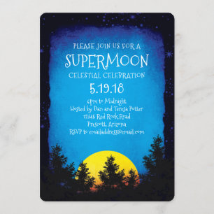 Supermoon Viewing Party Invitation
