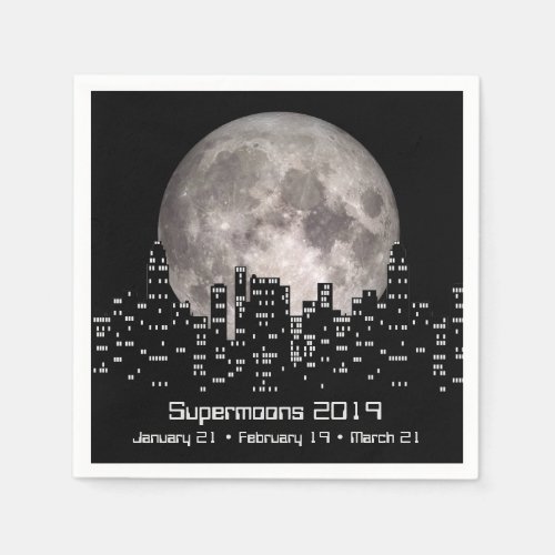 Supermoons of 2019 Super Moon Events Napkins