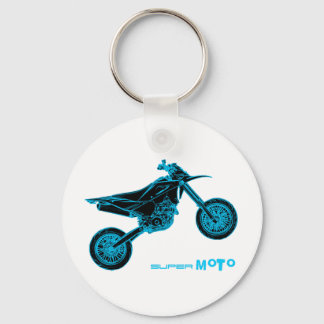SuperMoto Wheelie Keychain